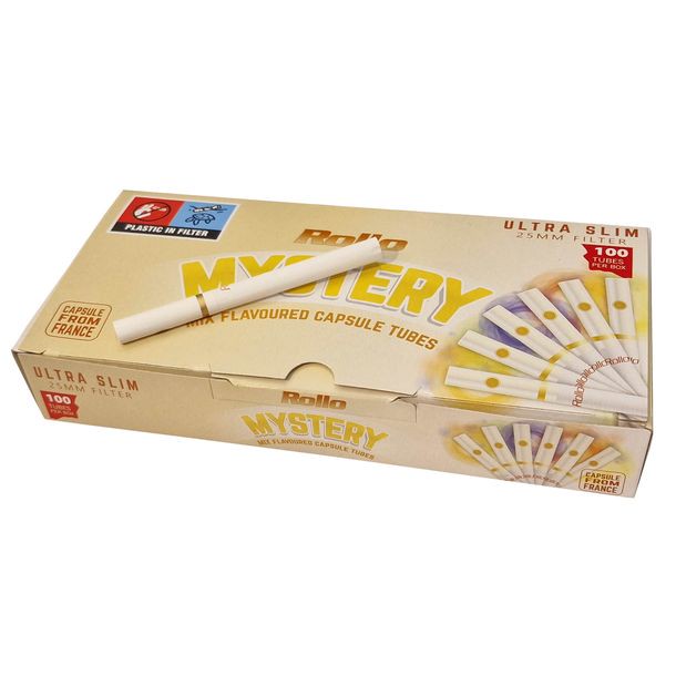 ﻿Gilzy Rollo Ultra Slim 6,5 mm Click Klik z kulką 100 szt