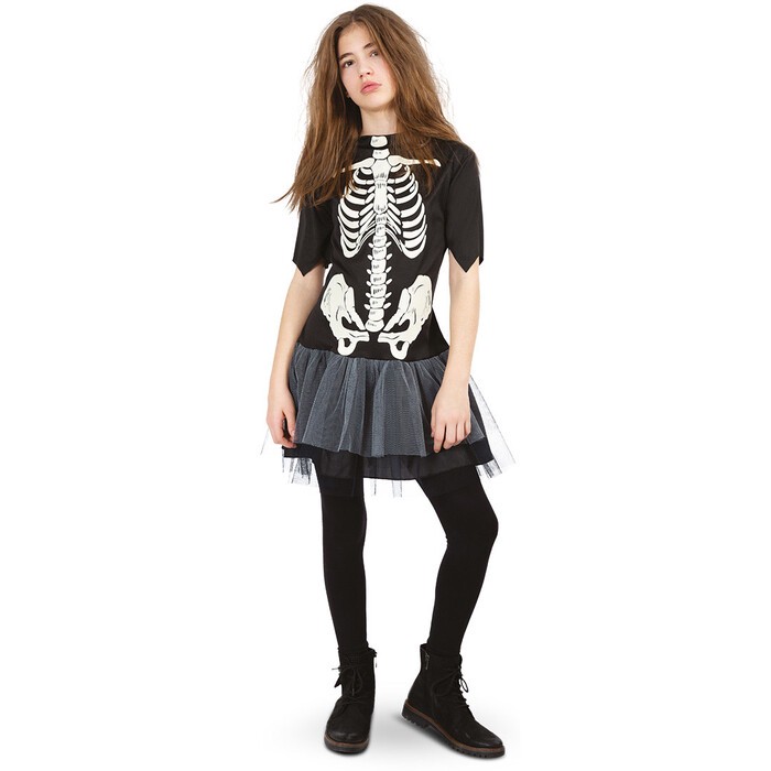 Kinderkostüm Kleid Bones Größe 140