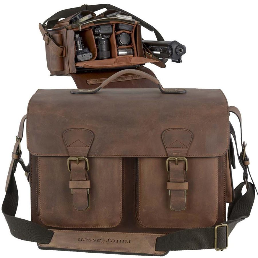 Kameratasche Leder 38x28cm 