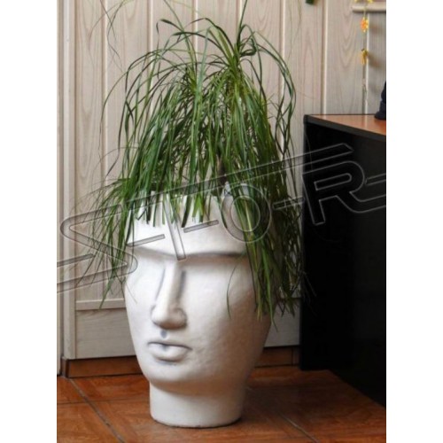 Design Blumentopf Top Planz Kübel Gefäß Deko Figur Töpfe Gesicht Skulptur