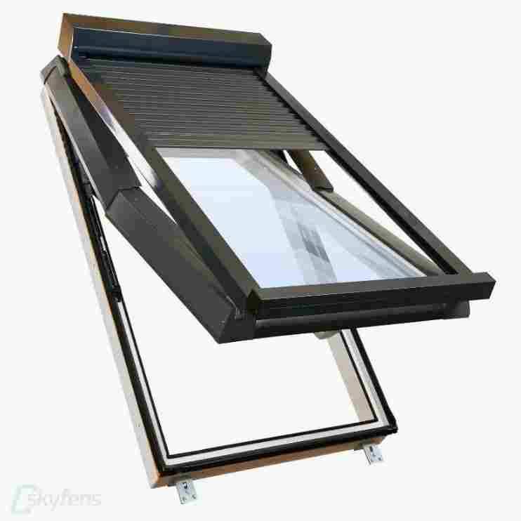 Dachfenster Kunststoff + Elektro Rollladen Sparpaket „SunnySky“