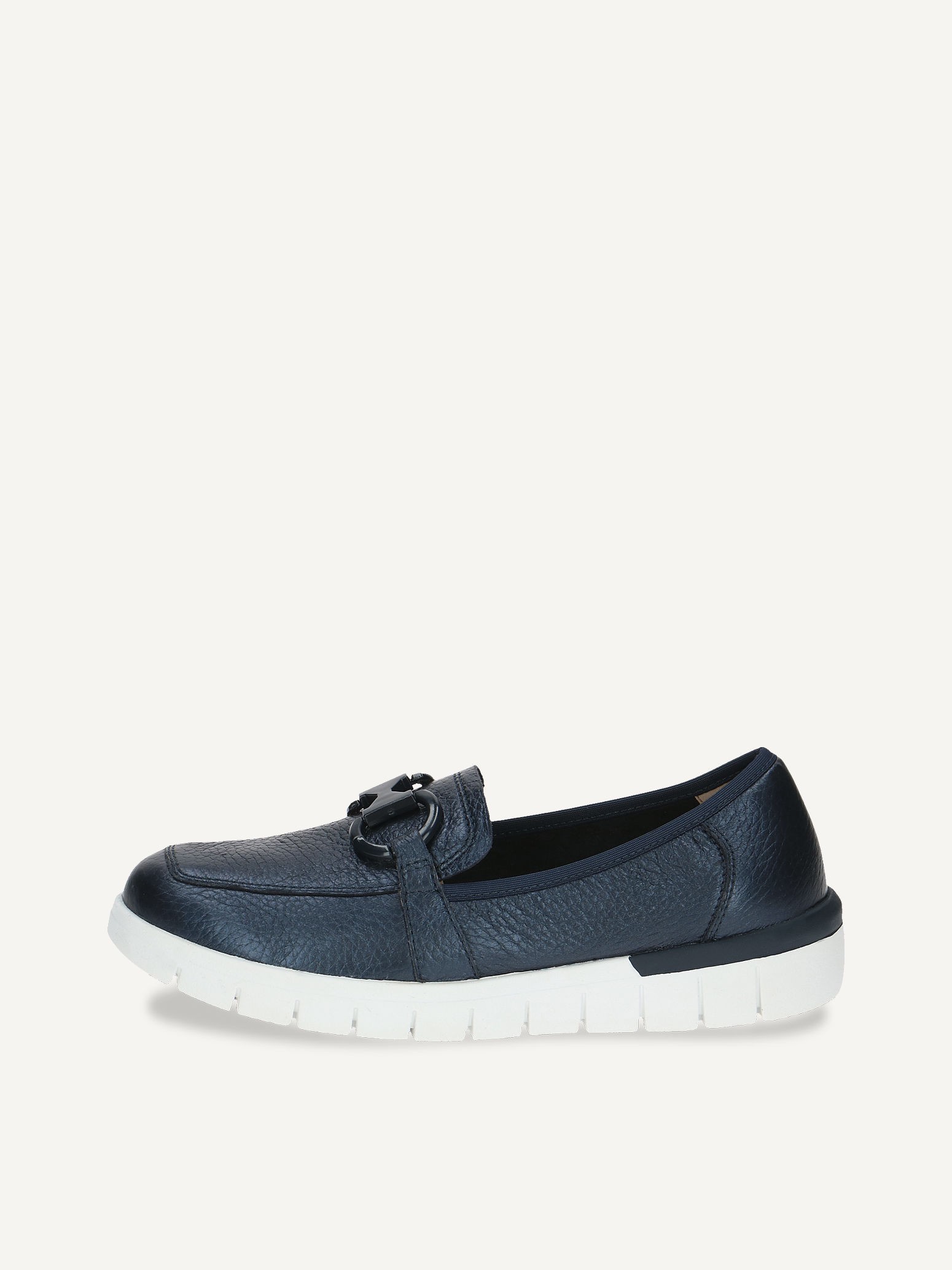 CAPRICE Slipper, blau, aus Leder , Gr. 41