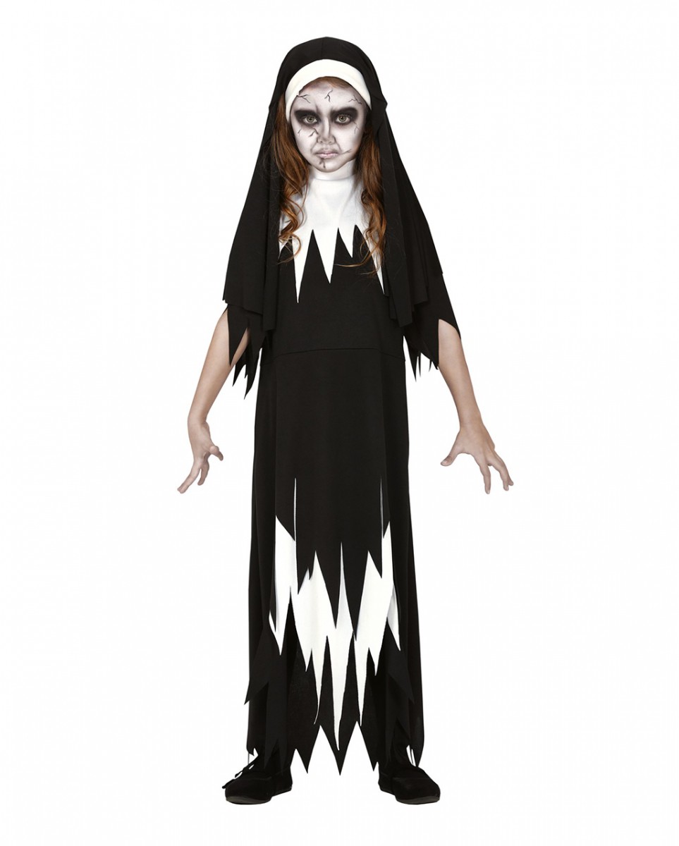 Zombie Nonne Kinder Kostüm Kleid XL / 10-12 J