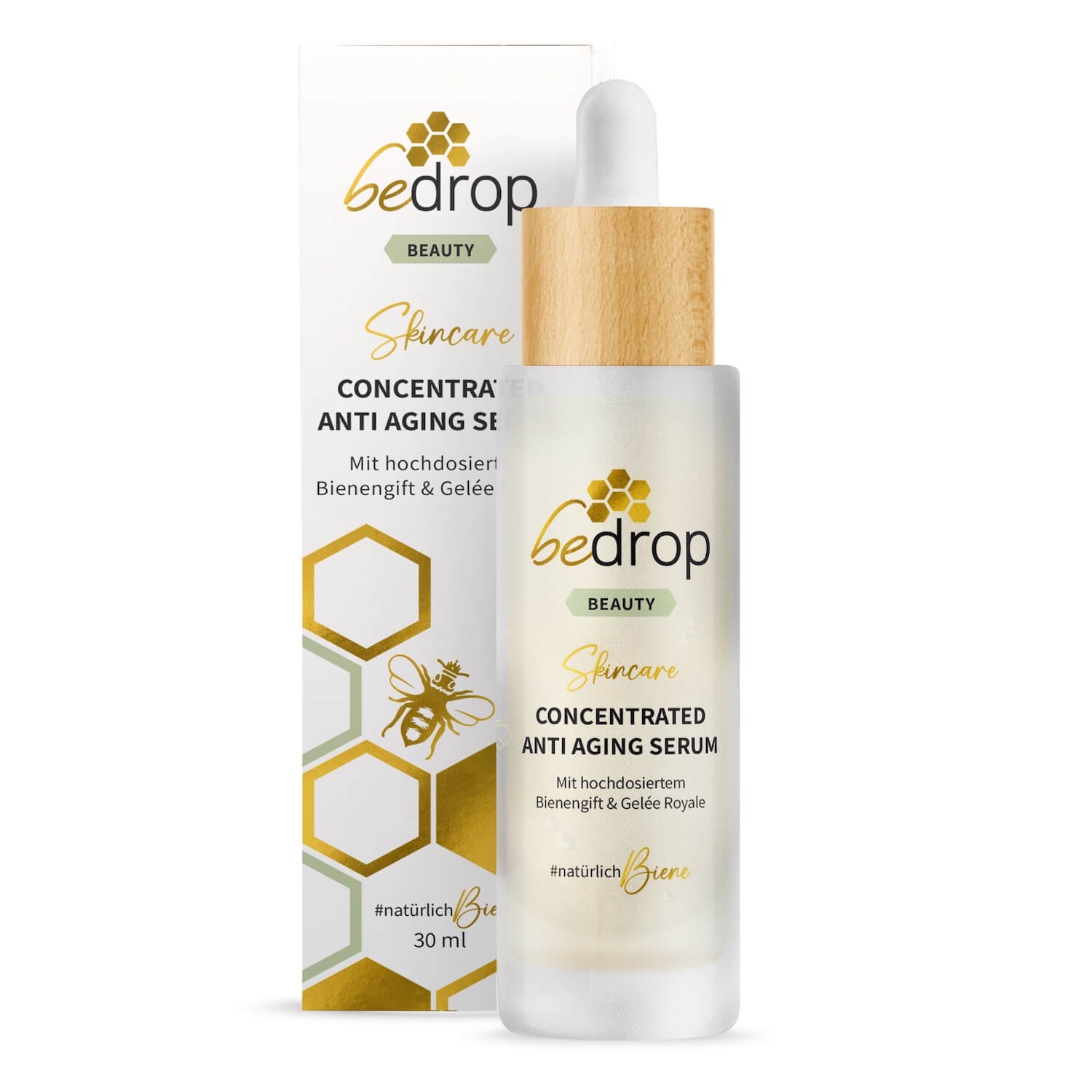 Gesichtsserum / Anti-Aging Serum mit hochdosiertem Bienengift & Gelée Royale 30m...