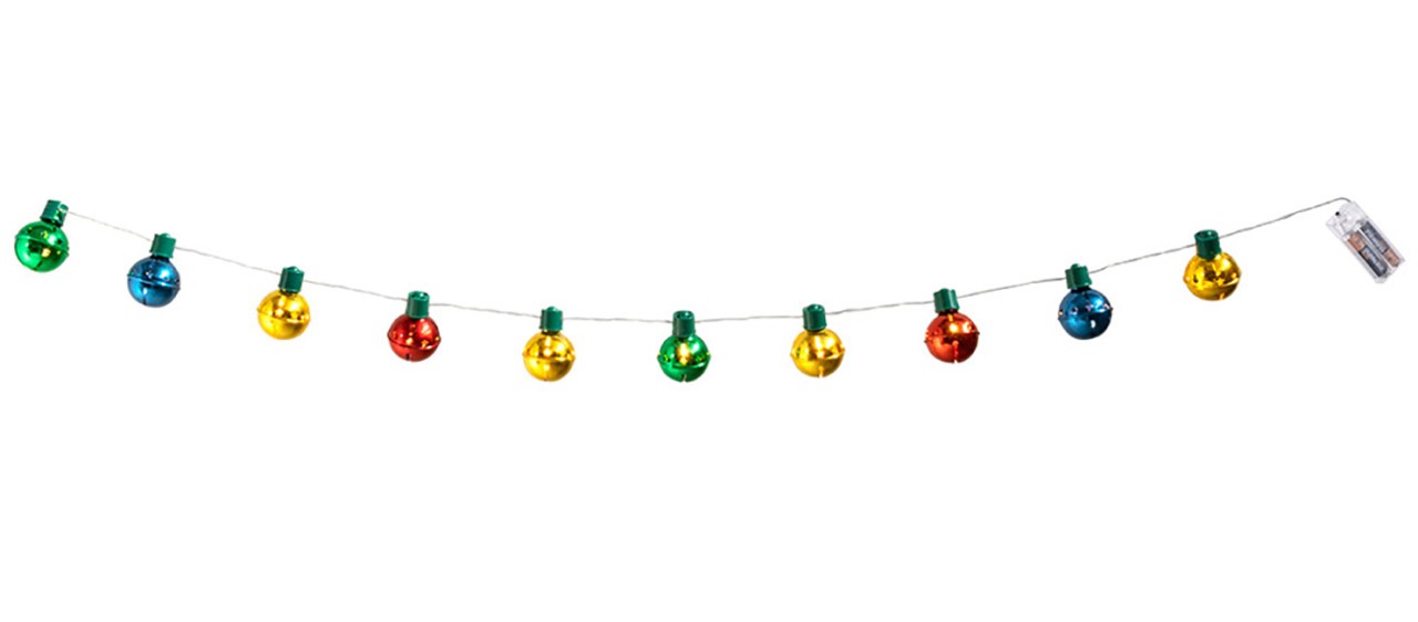Weihnachtsglocke LED Lichterkette 140cm | Wir machen Party.de |