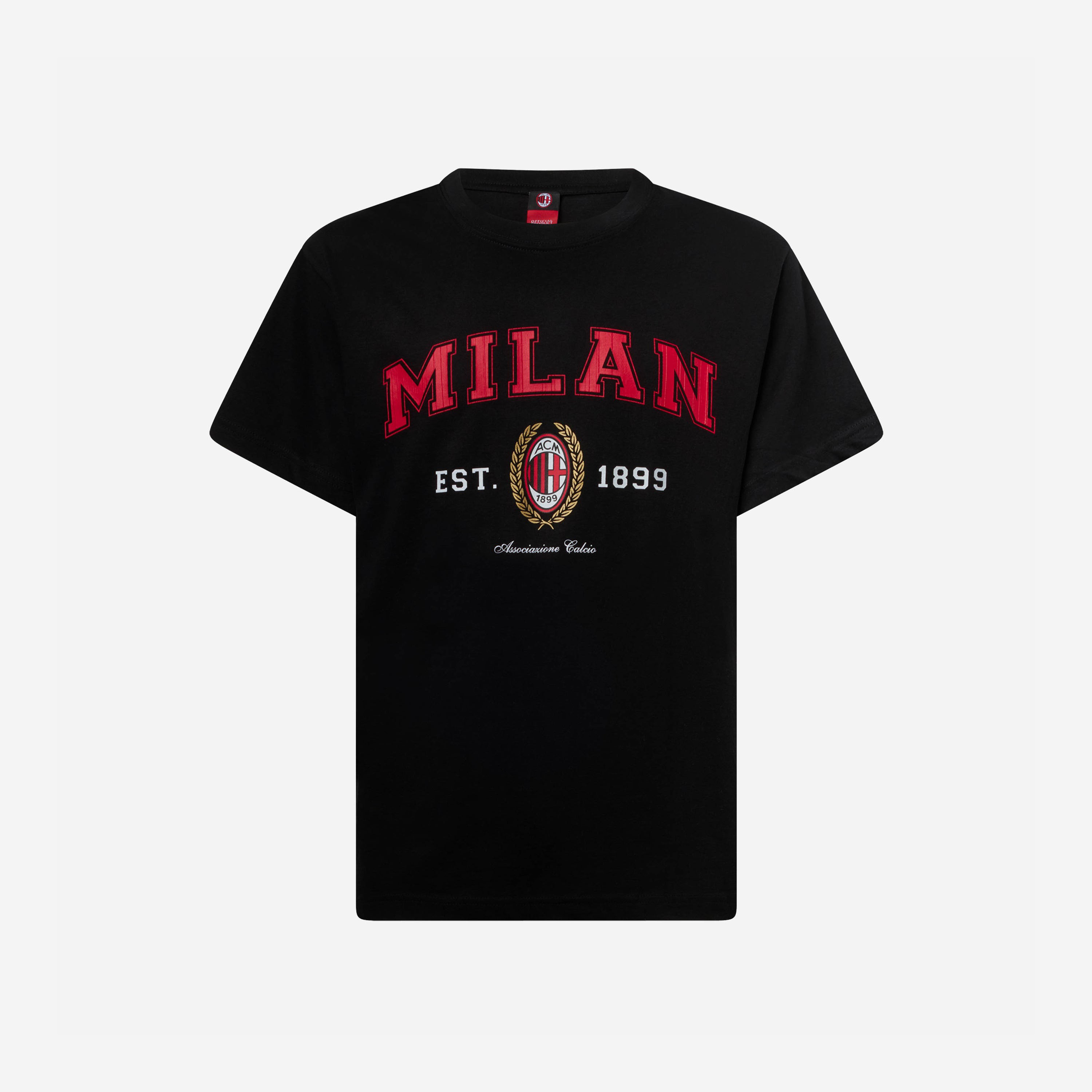 AC MILAN COLLEGE COLLECTION KIDS BLACK T-SHIRT