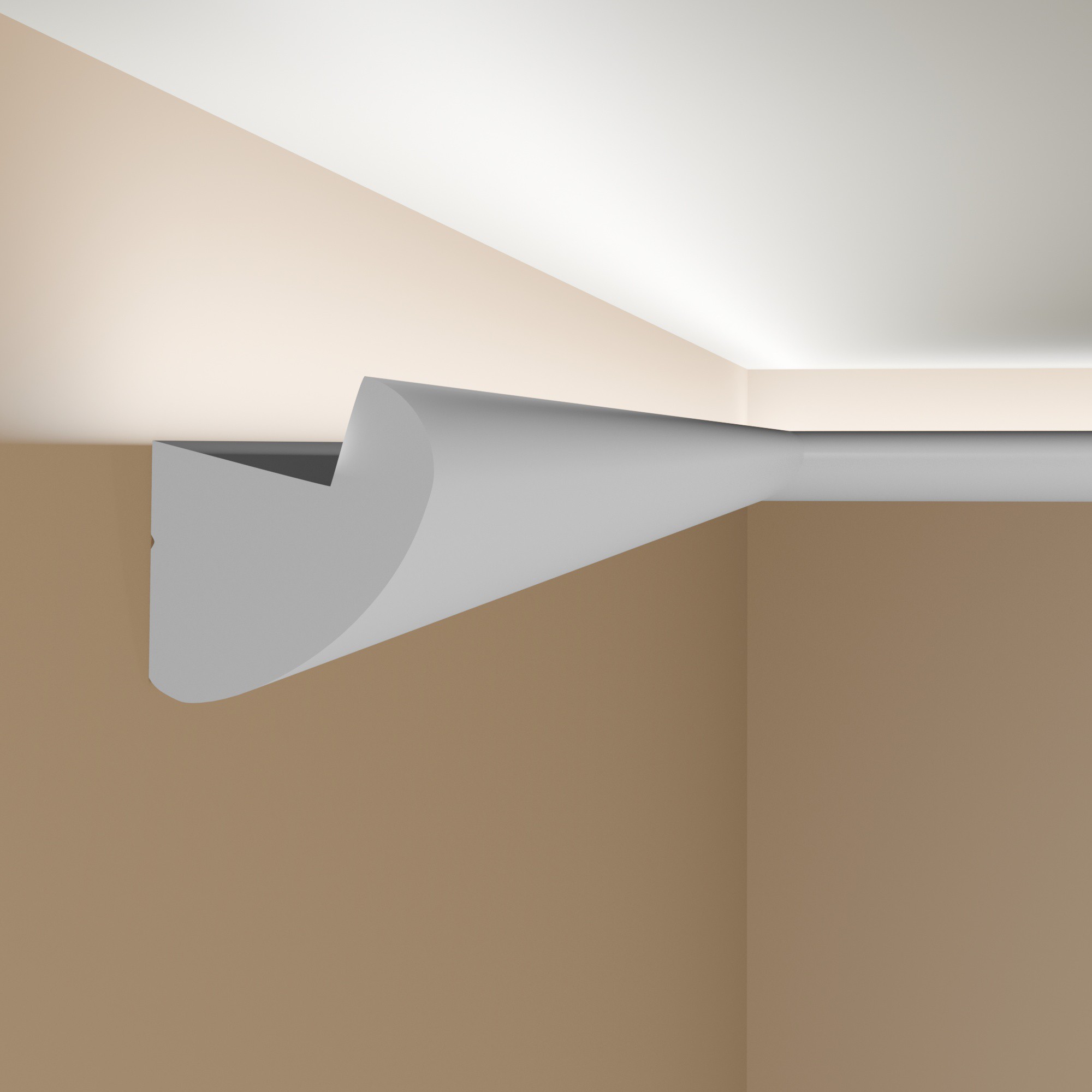 LED Lichtleiste 34x30 mm | ORAC CX188 | Stuckleiste indirekte Beleuchtung
