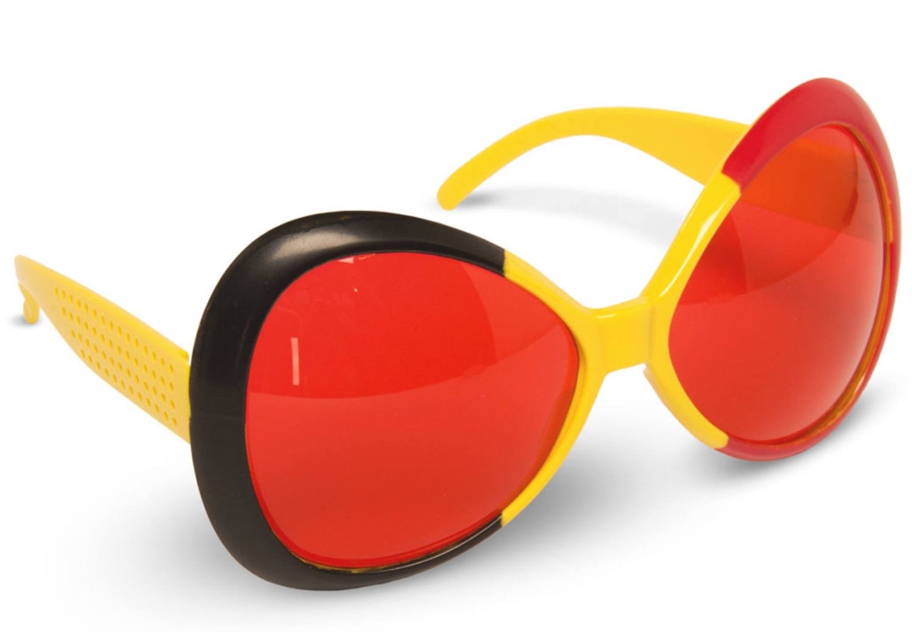 XL Belgien Partybrille 22 x 8cm | OS - Bunt  | Wir machen Party.de |