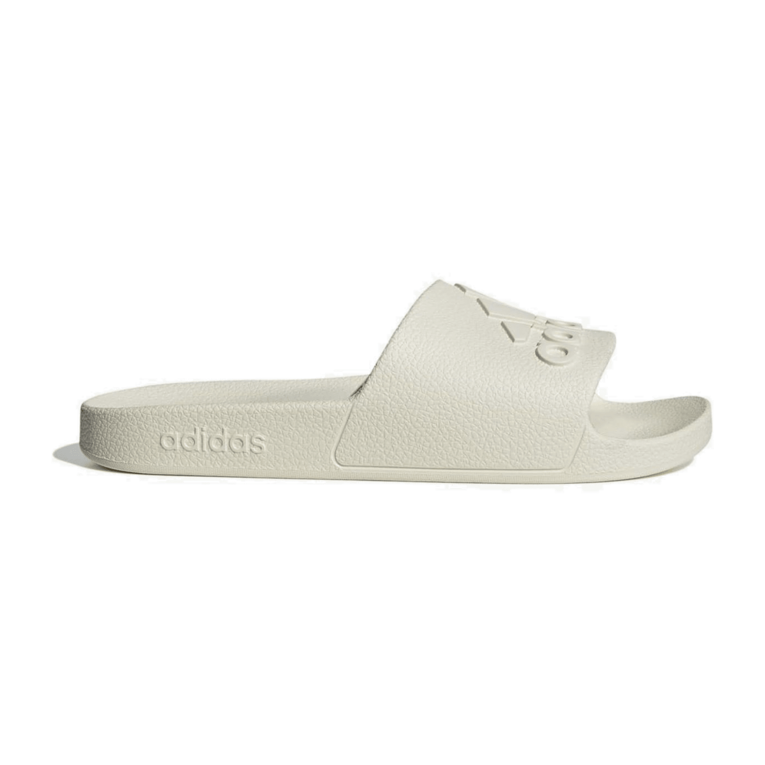 Adidas Aqua adilette Badelatschen Herren IF7370 - off white/off white/off white 38 für Herren, beige, Größe 39 ⅓ EU / 6 UK
