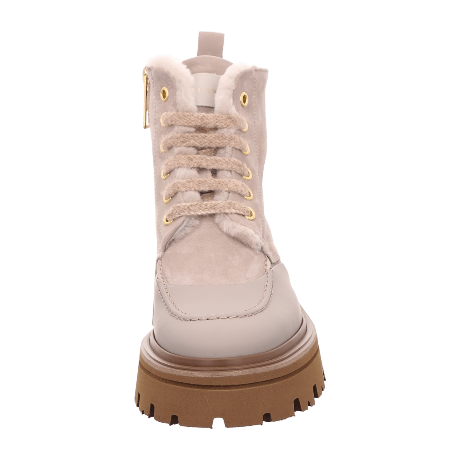 Camerlengo Schnürboot, Lammfell, Beige für Damen, beige, Gr. 39 EU