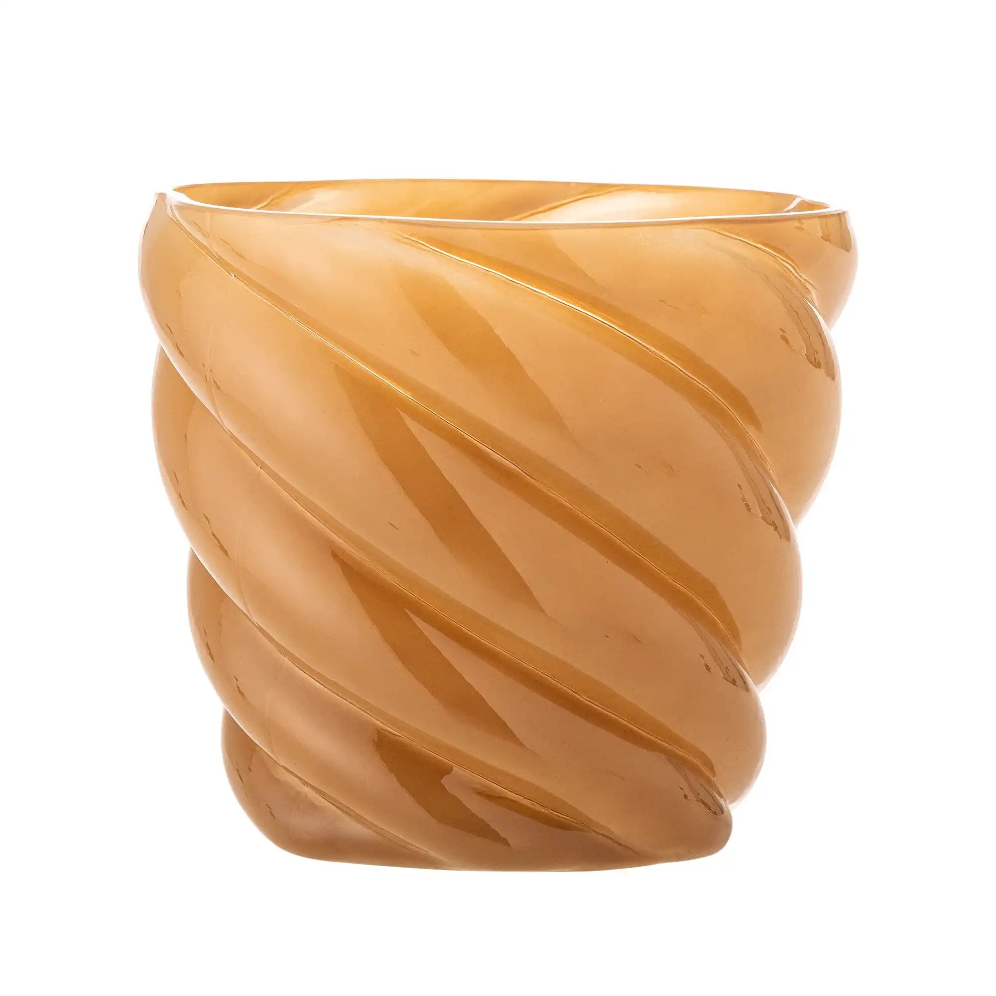 Bloomingville Blumentopf Glas gelb Callo 17cm