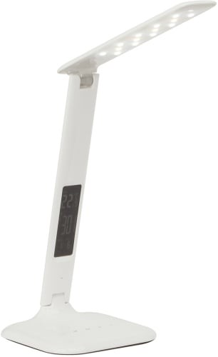 Glenn Tischleuchte LED mit Kalender und Wecker