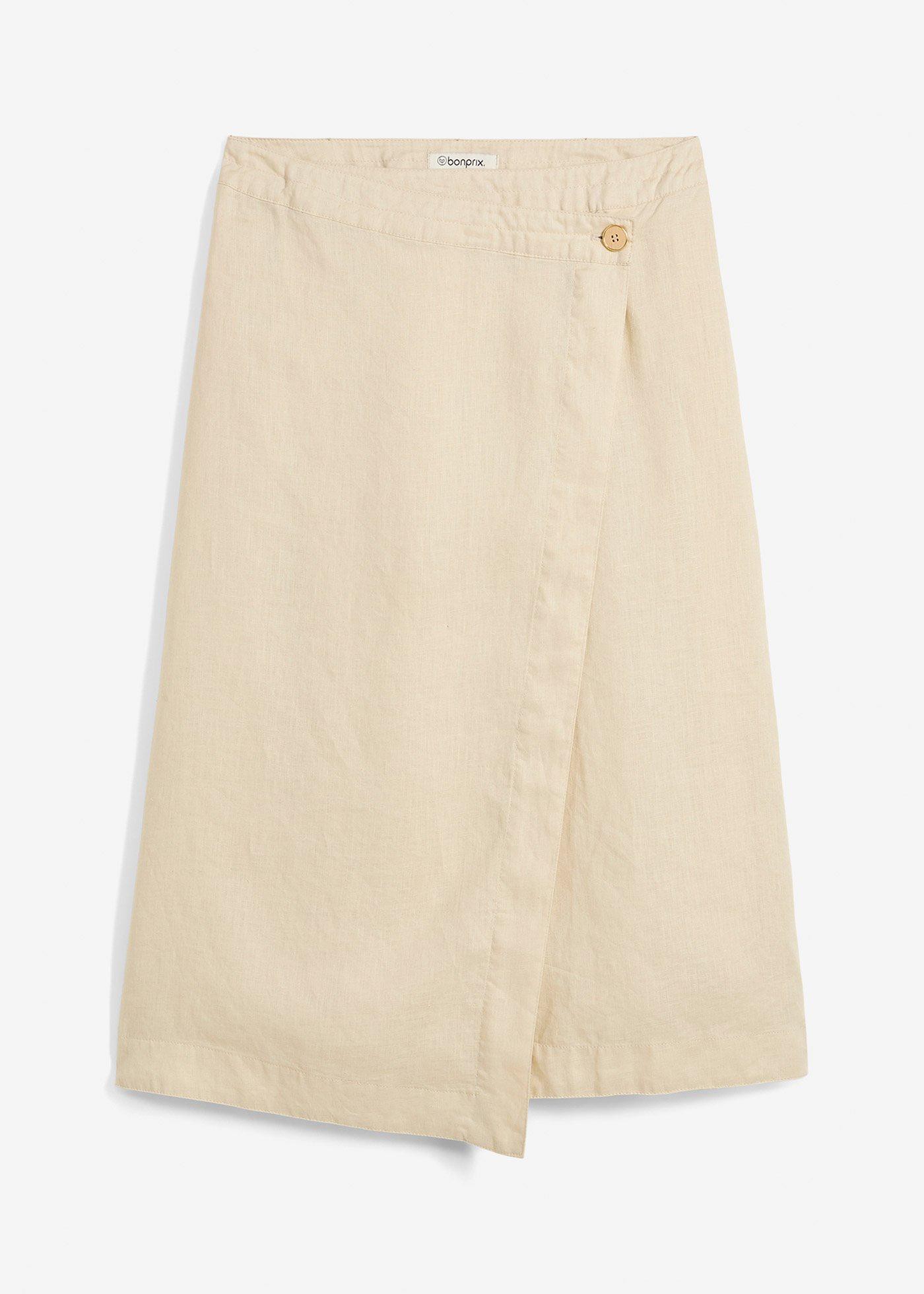 Wickelrock aus reinem Leinen