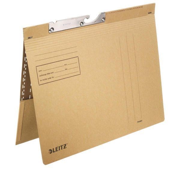 LEITZ Pendelhefter Combi mit Tasche kfm. Heftung naturbraun