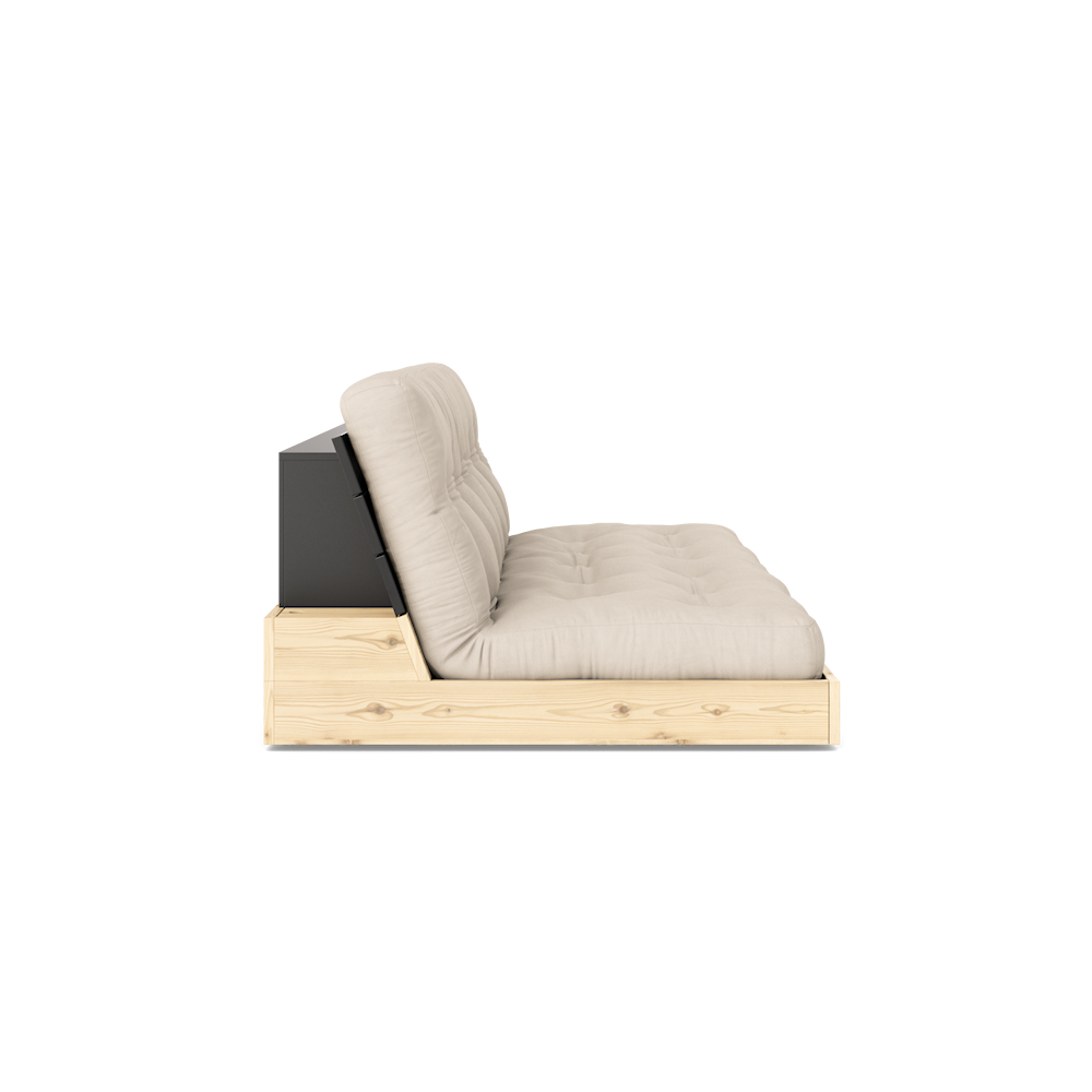 Karup Design Untergestell (Schlafsofa) Naturholz/Nachtschwarz/Beige – 137402747