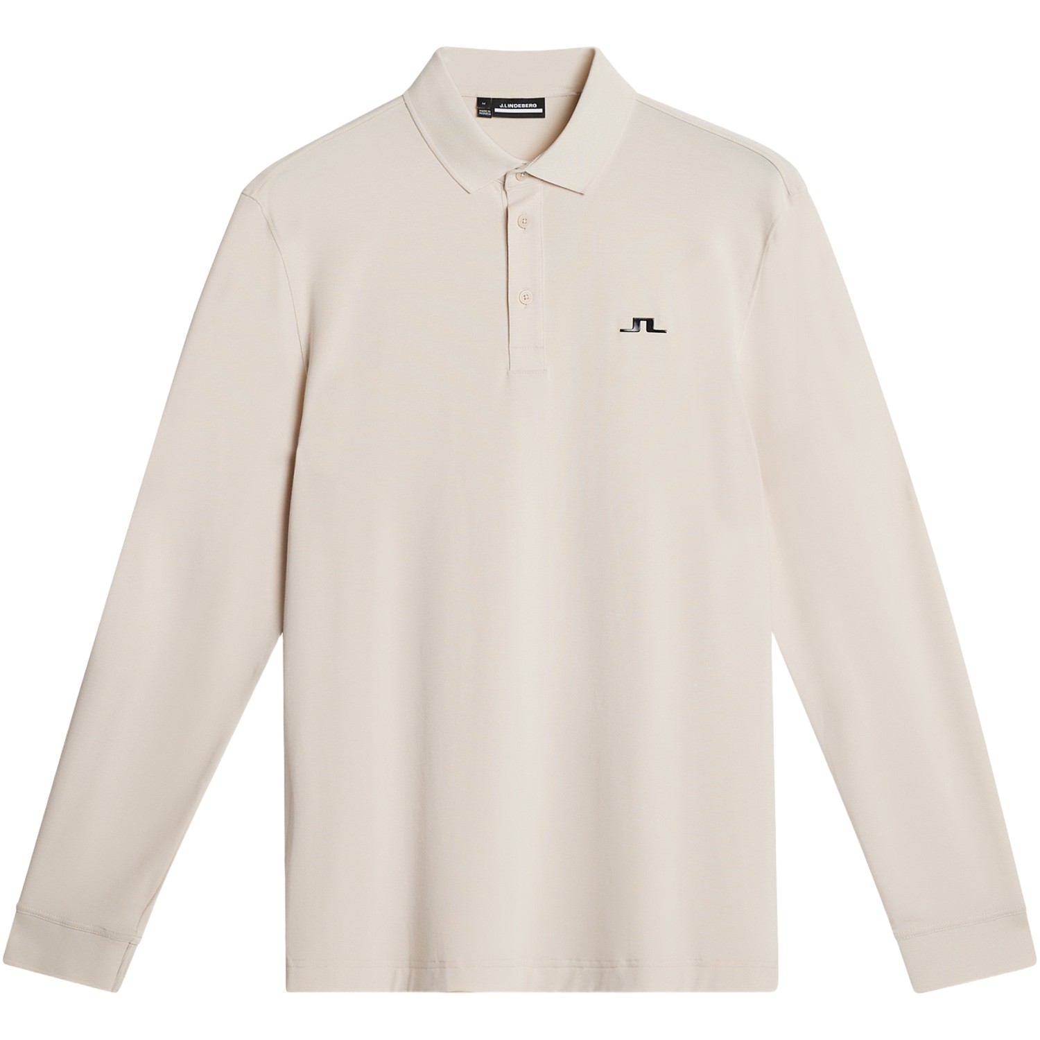 J. LINDEBERG Polo Florian lange mouw, beige