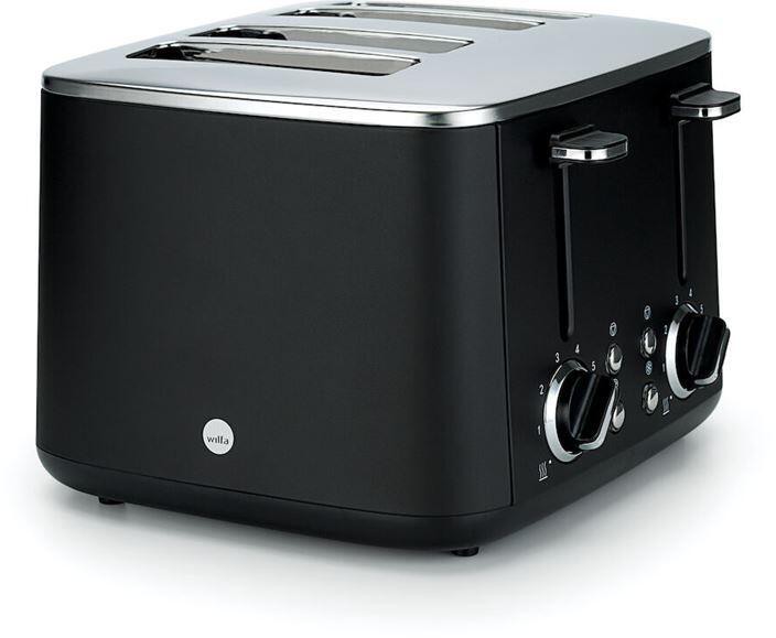 WILFA TO4B-1600 Toaster FAMILY, 4 Scheiben, schwarz