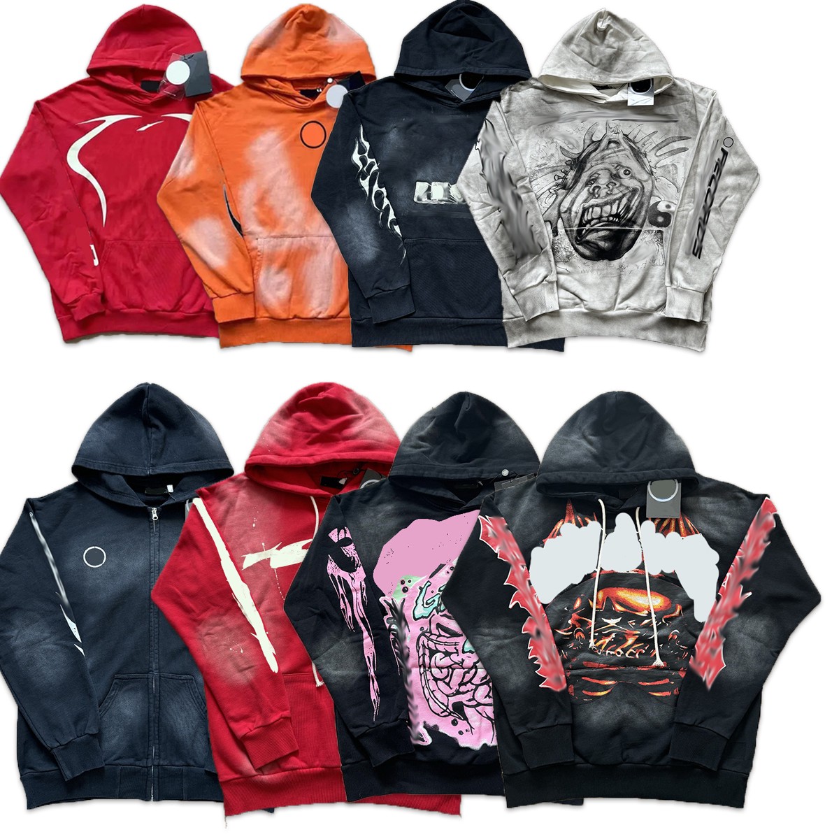 Men's Hoodies & Sweatshirts designer hoodie Printed hoodie Loose men's hoodie American street casual jacket women's hoodie long pa