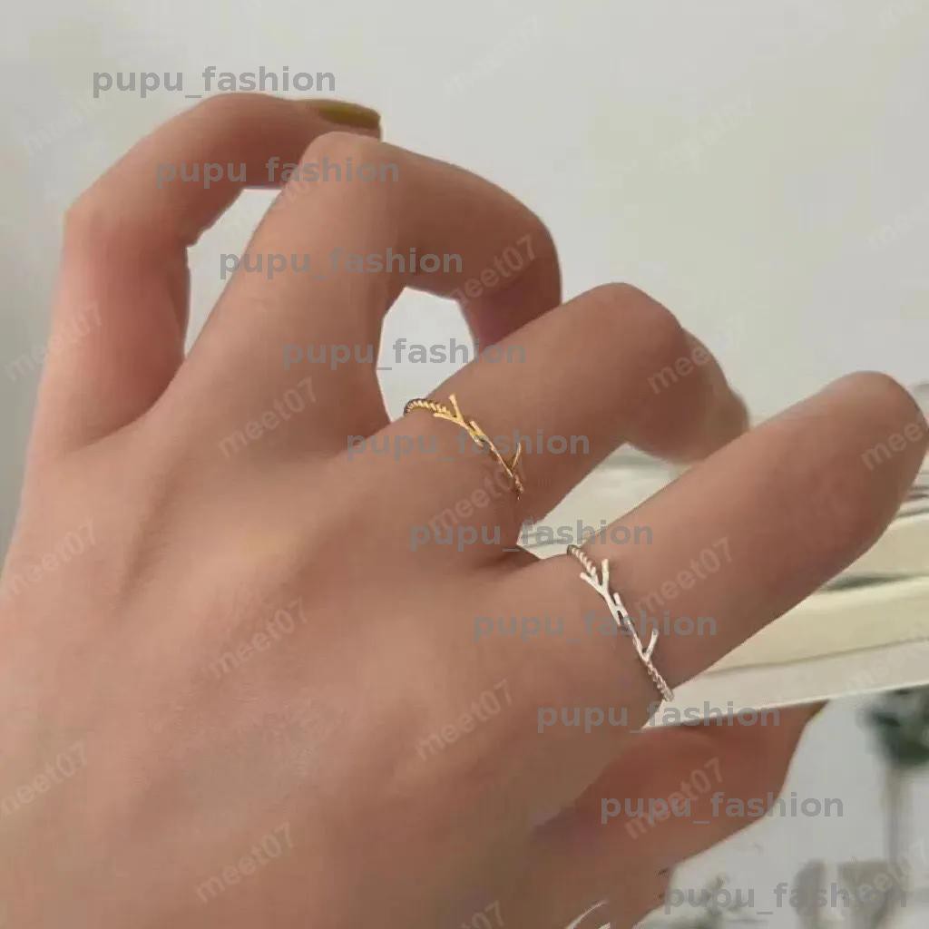 Thin Fashion Simple Bang Ring Whorls Screw Designer Gold Ring Vintage Dainty Cute Classic Open Ring Casual Date Party G244243BF