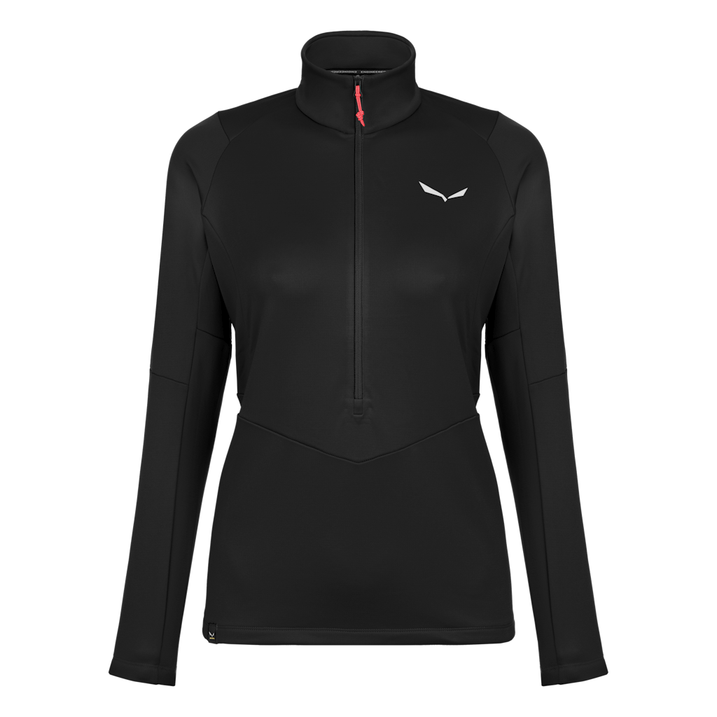 SALEWA - Puez Polarlite Half-Zip Fleece Damen - Schwarz (Gr.34)
