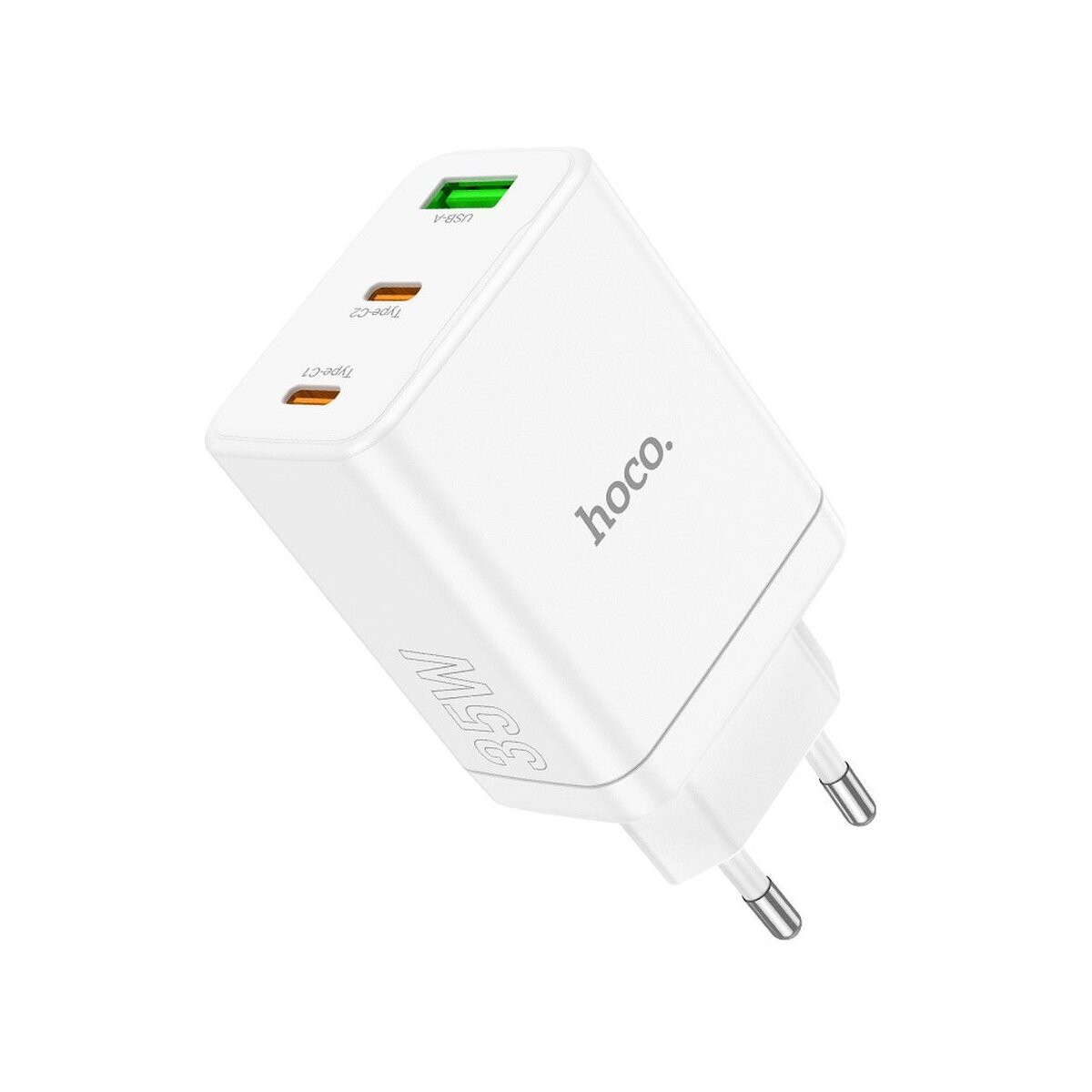 HOCO Ladegerät N33 35W 2x USB-C + USB-A PD QC3.0 Weiß