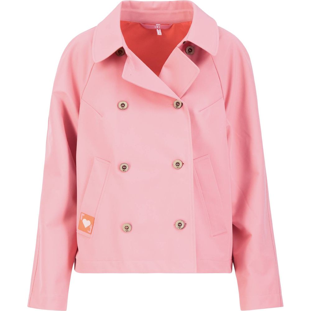 Blutsgeschwister Tiny Damen Trenchcoat lucky lips pink M