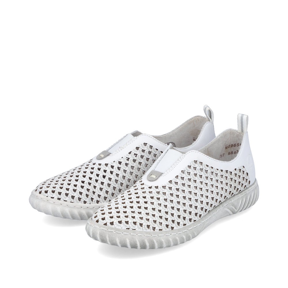 Rieker N0965-80 - Rieker Slipper Weiss
