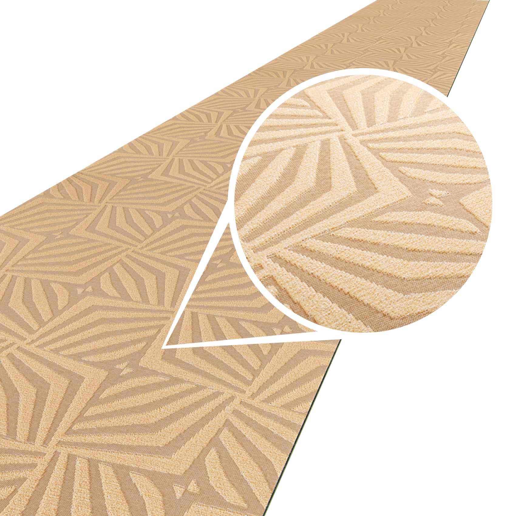 Küchenläufer Teppichläufer Jacquard Teppich waschbar rutschfest Sisi SMASHING Beige 50cm Breit 200x50cm