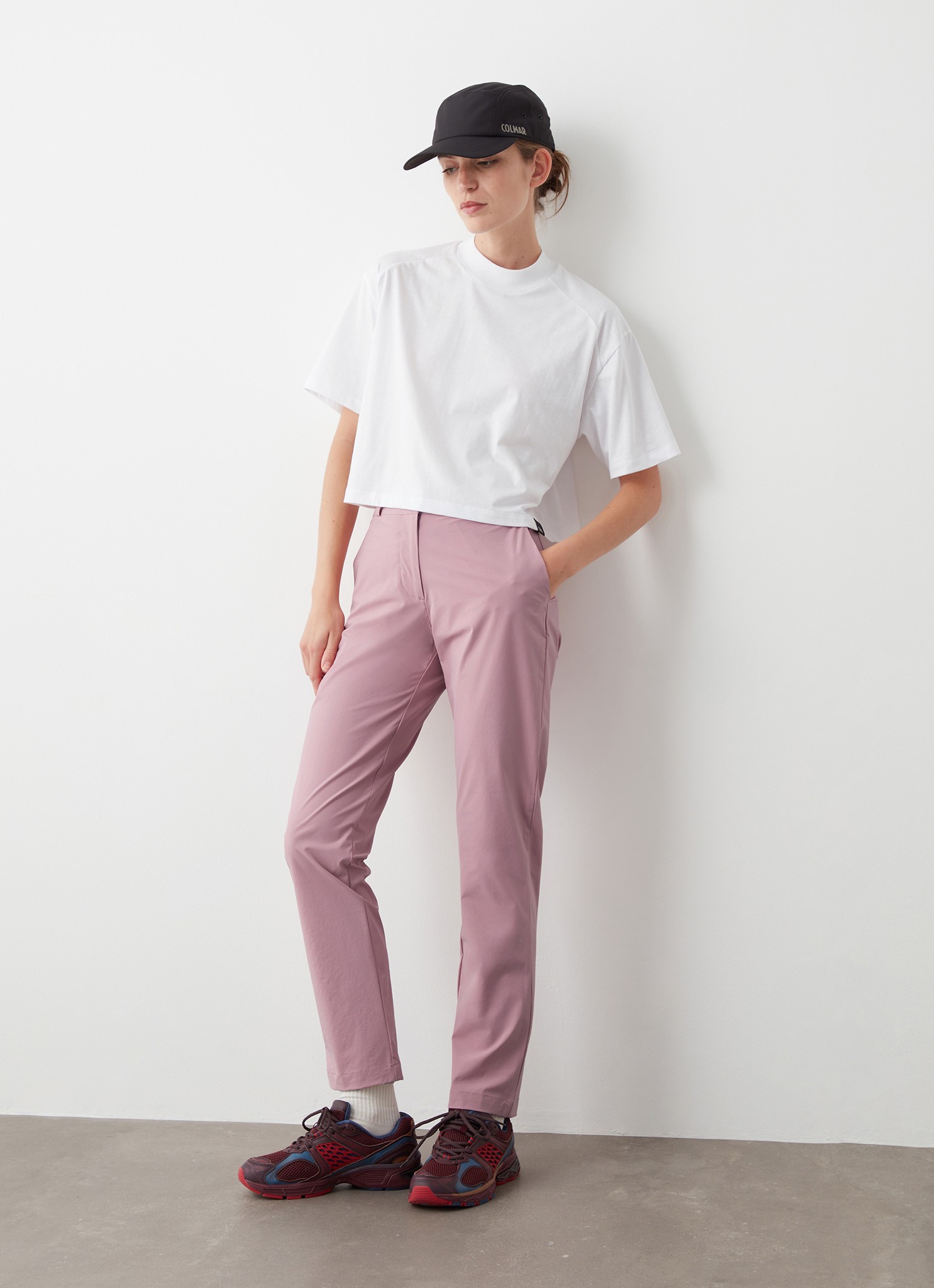 Colmar, Funktions-chinohose, Farbe: Rosewood Rosa, Größe: 50
