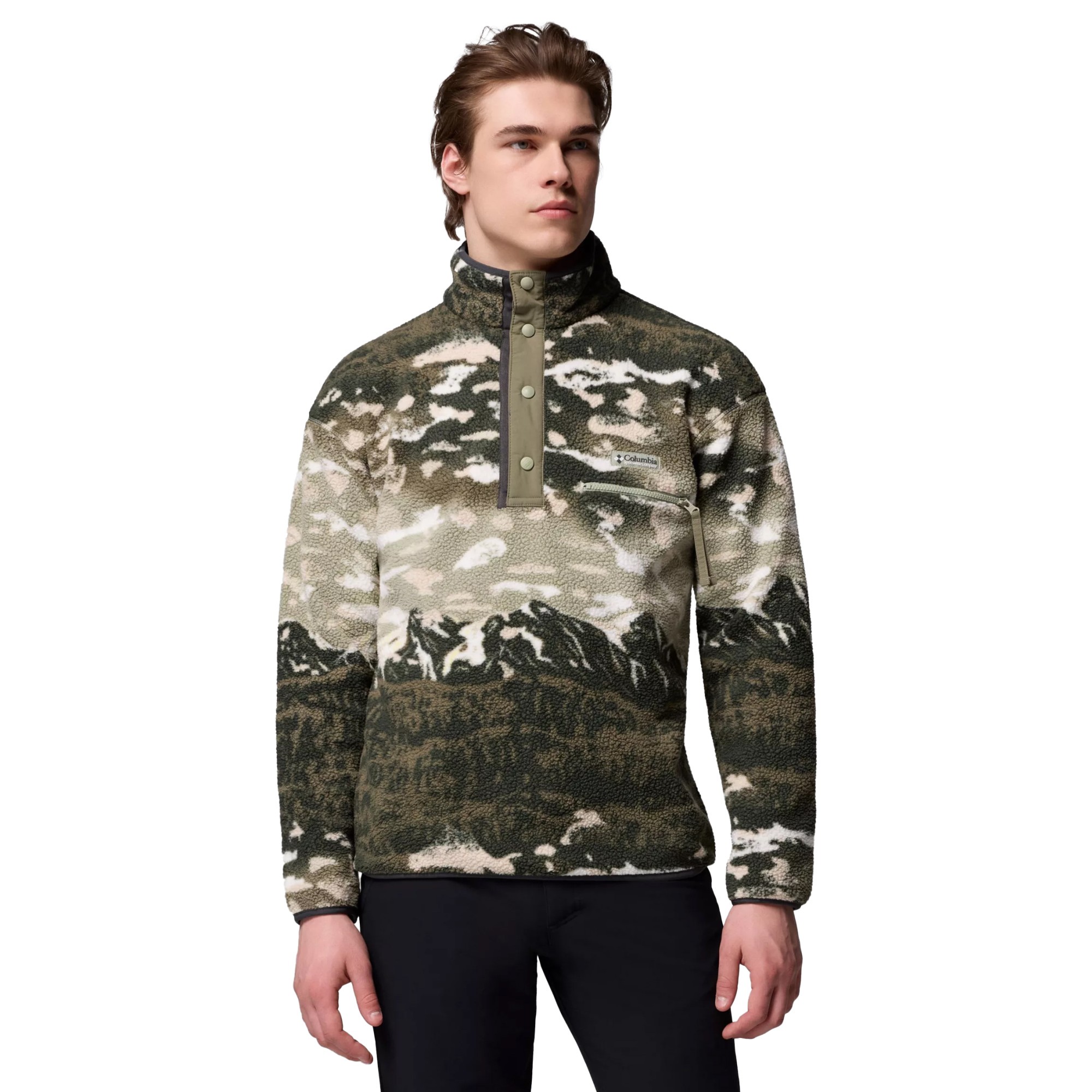 Columbia Helvetia II Printed Half Snap Fleece | Fleecepullover für Herren | Safari Sisters