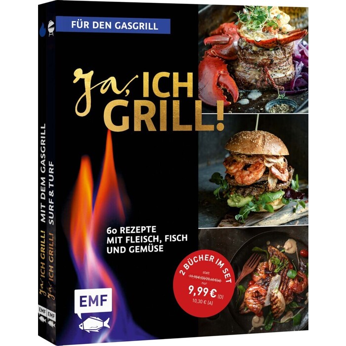 Ja, ich grill! – Für den Gasgrill: Doppelt gut – 2 Bücher im Set