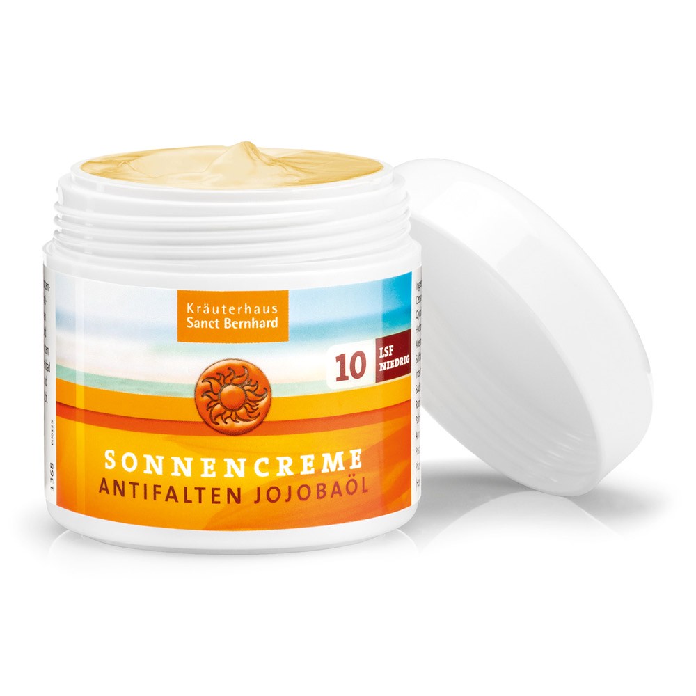 Sonnencreme Antifalten Jojobaöl LSF 10