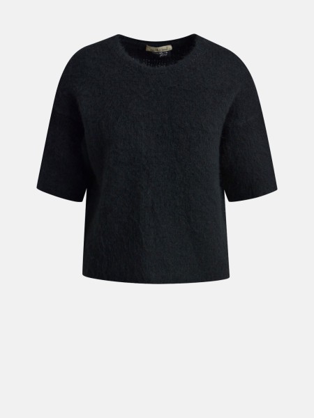 SMITH & SOUL Damen Kurzarmpullover, schwarz