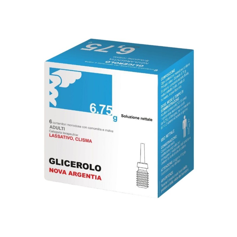 Nova Argentia Microclismi Glicerolo Camomilla e Malva per Stitichezza 6 Clisterini