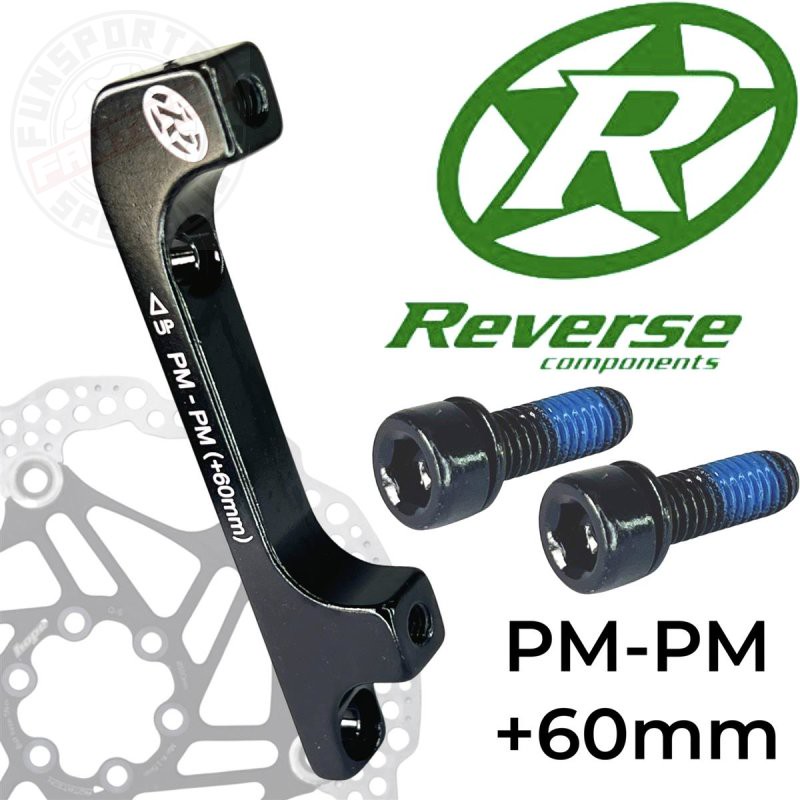 Reverse Bremsscheiben Adapter PM-PM Ø 220mm +60mm Schwarz