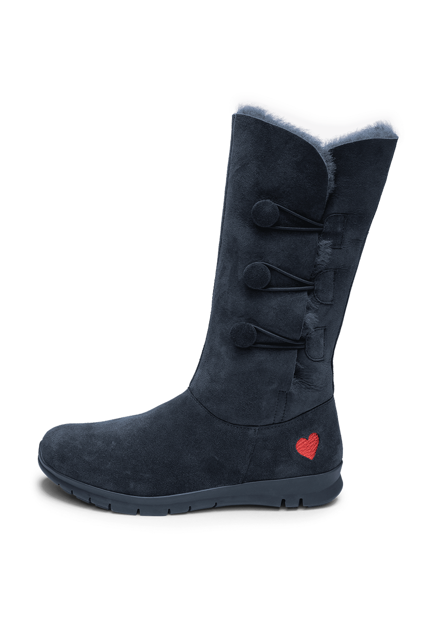Herzhafter Stiefel Veloursleder