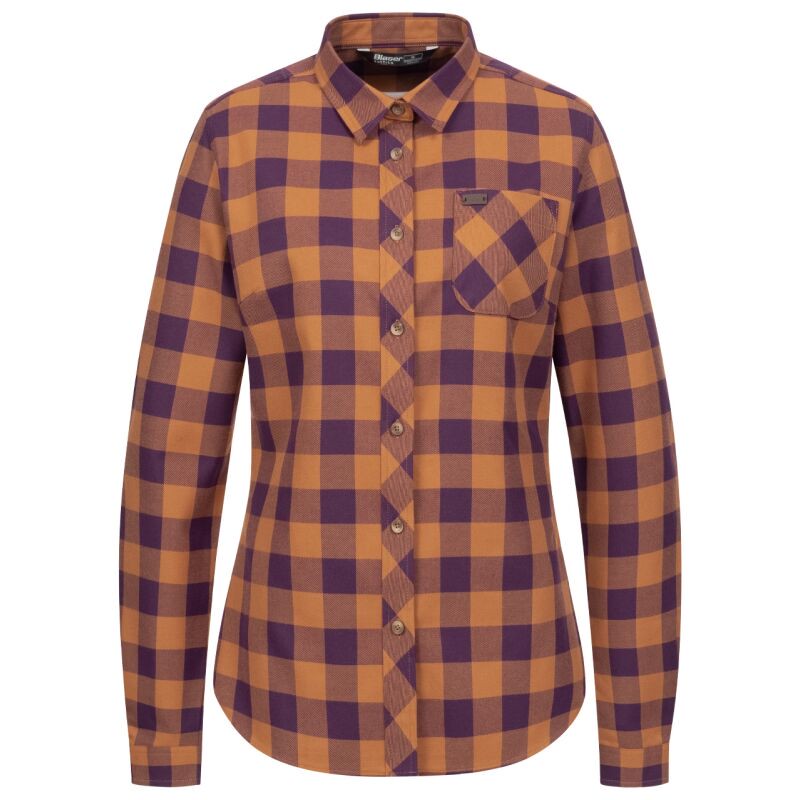 Blaser Damen Bluse Charlotte Ocker/Lila kariert 40
