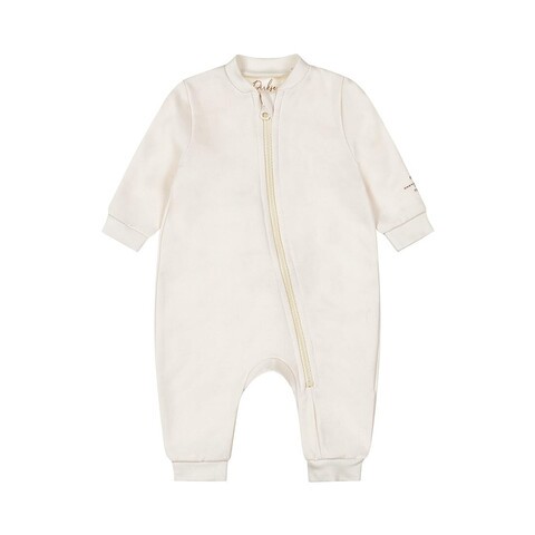 Dirkje Baby Overall Offwhite – Bio-Baumwolle, Reißverschluss, Kinnschutz - Neu