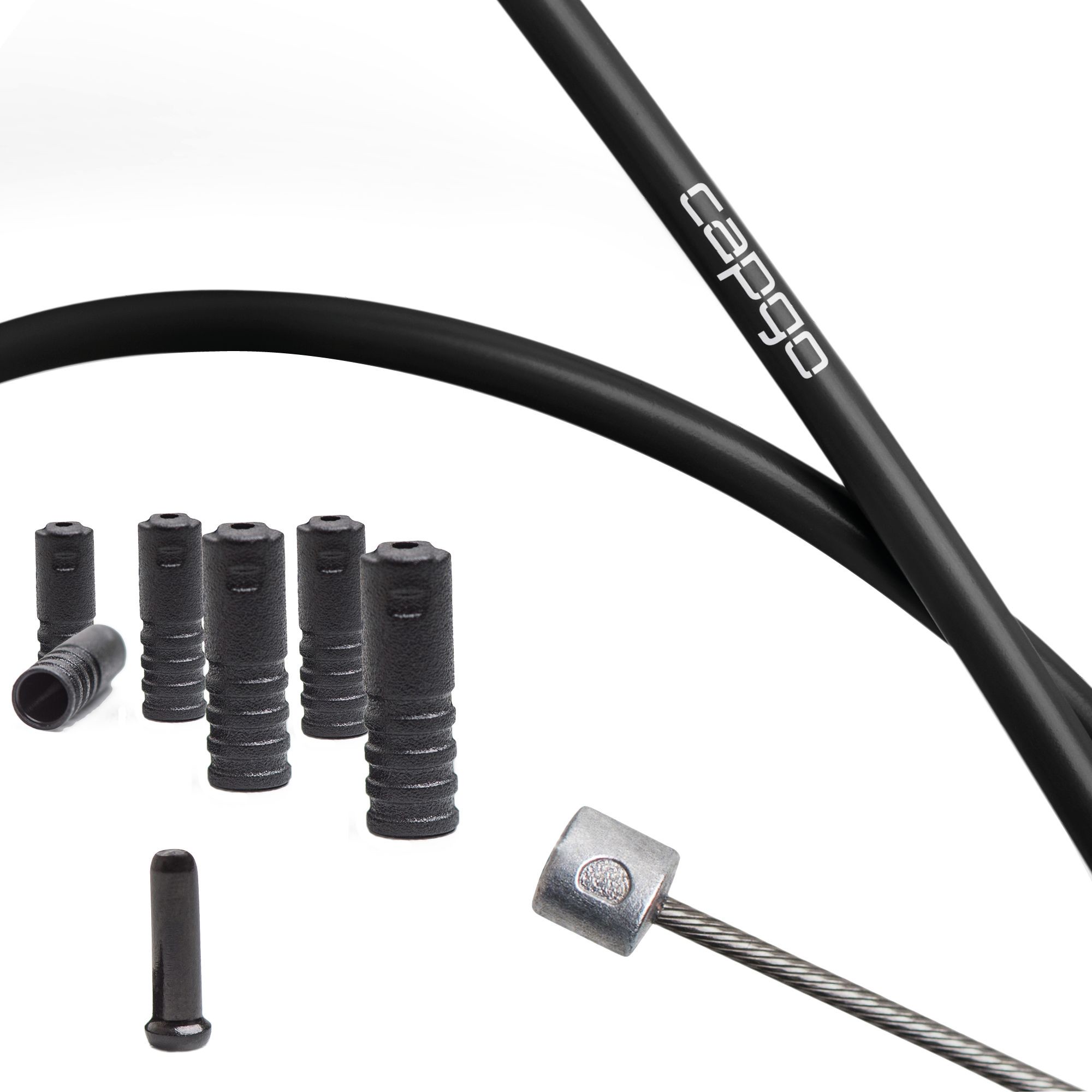 BL Schaltset ECO 1x|LONG für Shimano/Sram MTB 1x11 & 1x12 oder E-Bike Mittelmotor | Schwarz | capgo