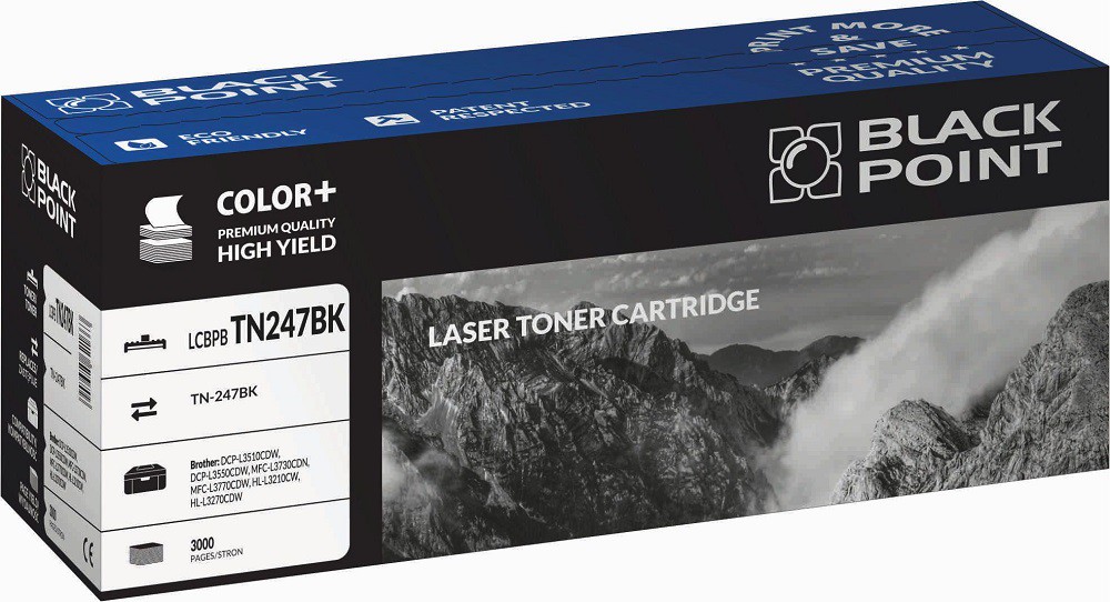 Toner laserowy Black Point LCBPBTN247BK Czarny