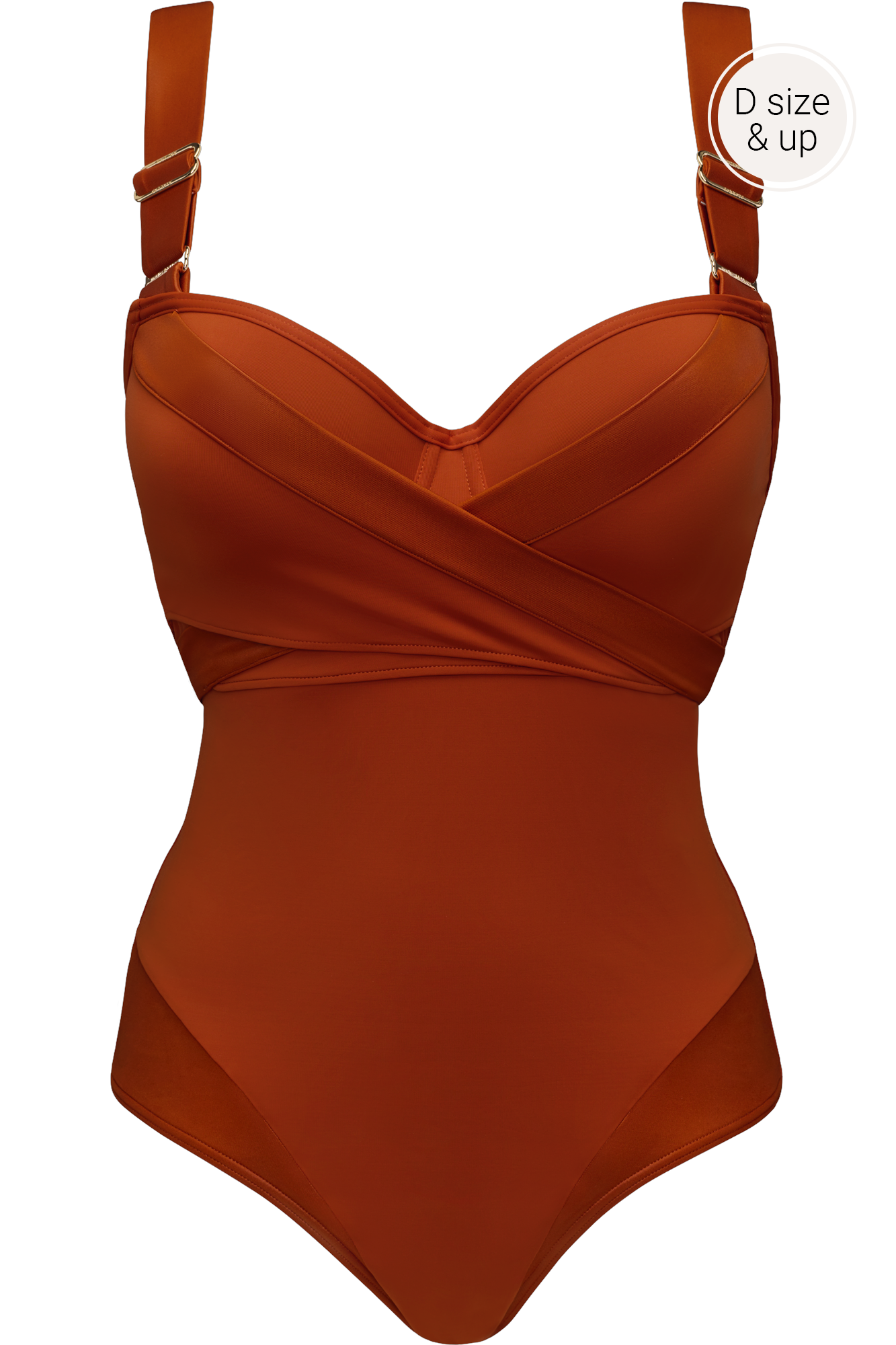 Marlies Dekkers Plunge Balconette Badeanzug Cache Coeur - Orange - 75E