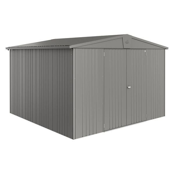 Biohort Europa Gerätehaus 7 316x300x209 cm Quarzgrau Metallic