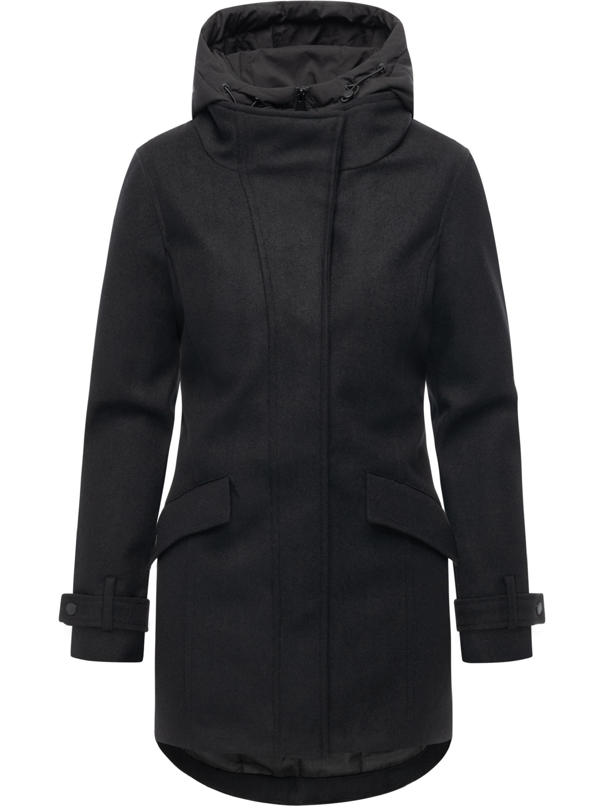 Winterparka in Wollmantel-Optik 