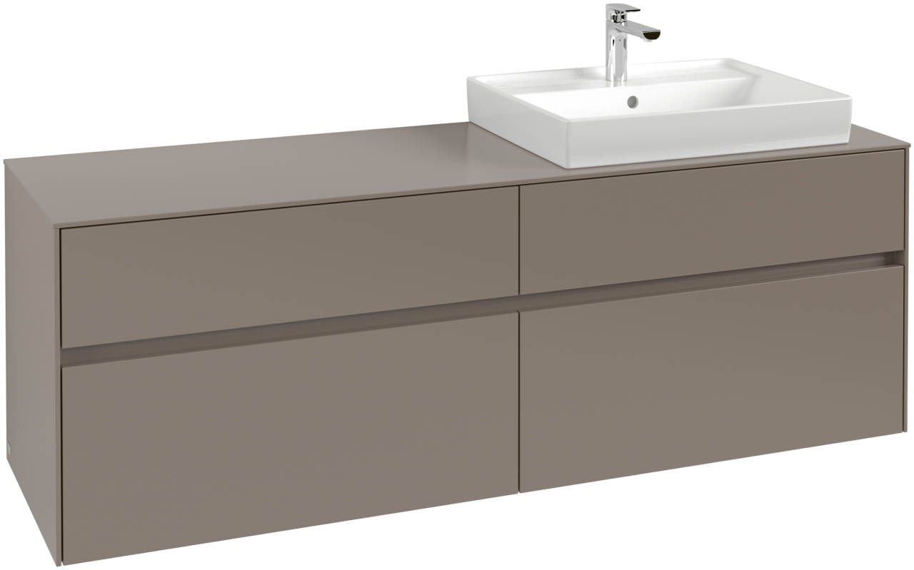 Villeroy & Boch Waschtischunterschrank Collaro C02300 1600x548x500mm 4 Ausz. Waschtisch re Soft Gree C02300AF