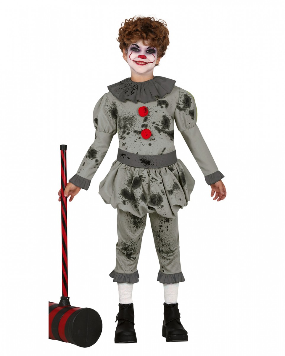 Pepe der Horrorclown Kinder Kostüm XL
