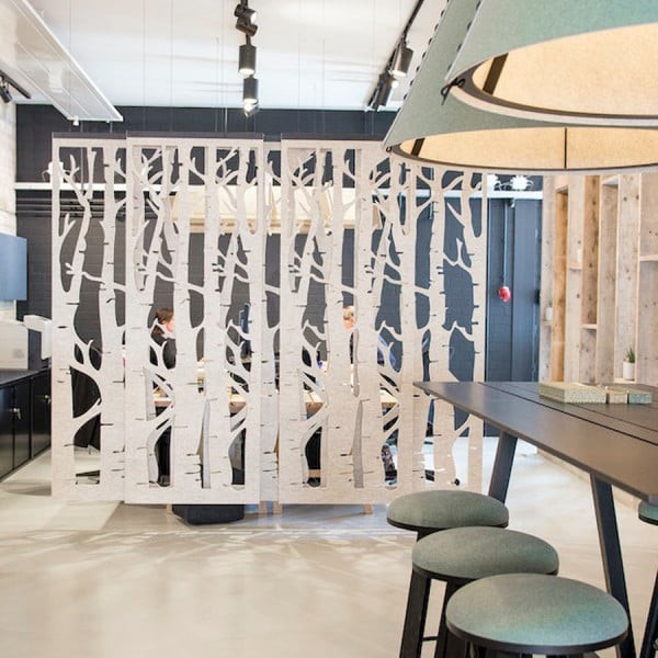 BuzziSpace BuzziFalls Birke | Raumteiler Wand Decke | Konfigurator