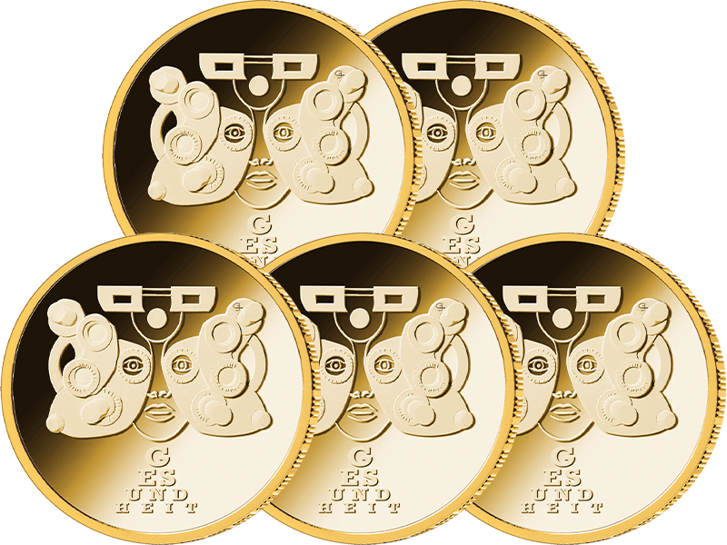5x50 Euro BRD Deutsches Handwerk - Gesundheit 2025 Stempelglanz (A-J), Gold