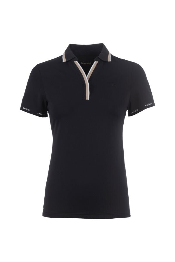 Cavallo Damen Poloshirt CAVALPIQUE POLO black 34