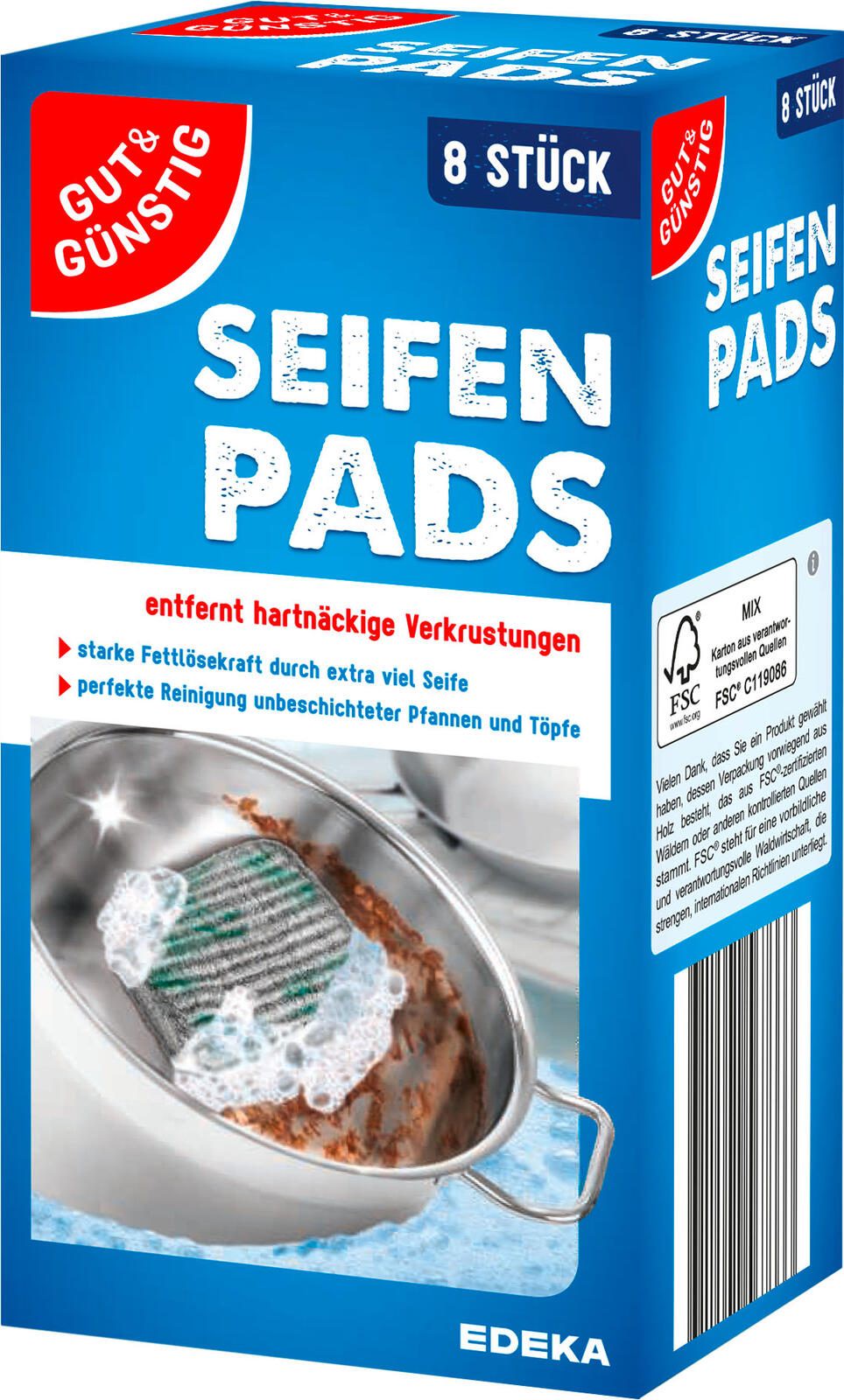 GUT&GÜNSTIG Stahlwolle Seifen Pads