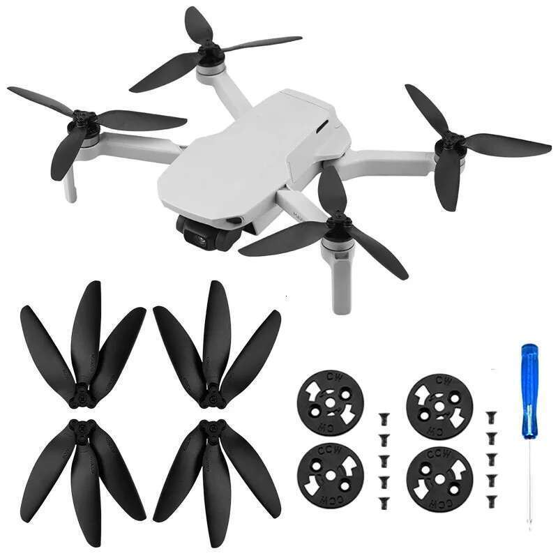 Hélice à trois lames pour DJI Mavic Mini / Mini 2 Drone Légalé Props Blade Remplacement des ailes ventilateurs